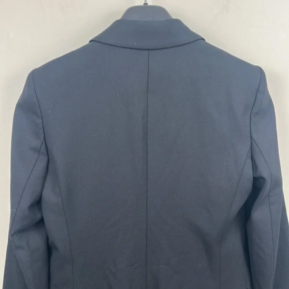 Club Monaco Borrem Blazer black single breasted 2 wool blend